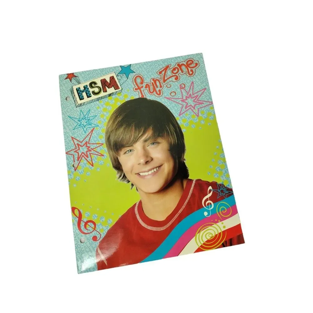 HSM Disney High School Musical Two 3 Ring Binder Folders Troy Bolton Zac Efron